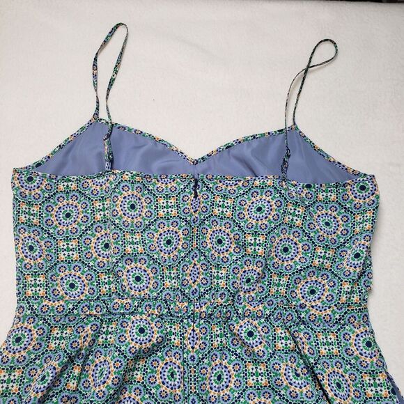 J. Crew Factory Dress Womens 12 Green Mini Seaside Cami Pockets Spaghetti Strap - Picture 11 of 16